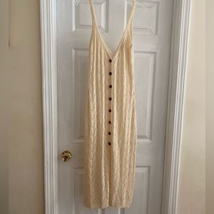 Favlux Cream Duster Sweater Vest Size Large